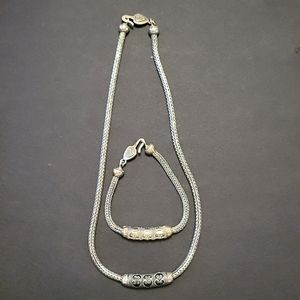 Sterling  silver  Brighton  necklace  and matching  bracelet